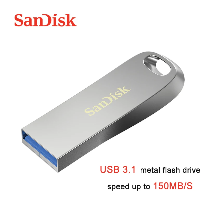 Флеш-накопитель SanDisk USB 3,1, 256 ГБ, 128 ГБ, 64 ГБ, 32 ГБ, 16 ГБ, CZ74, 150 Мб, USB3.0, флеш-накопитель, металлический u-диск, флешка для компьютера