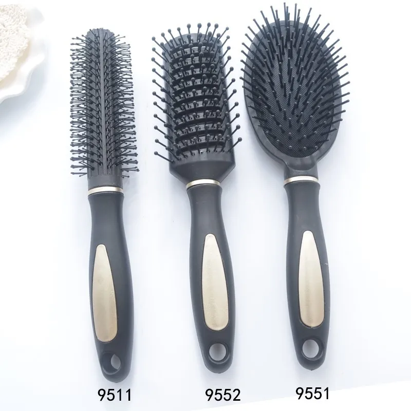 

Manufacturers Direct Selling Plastic Comb Air Bag Massage Comb Set Comb Ribs Comb Straight Comb Black And White with Pattern Cha