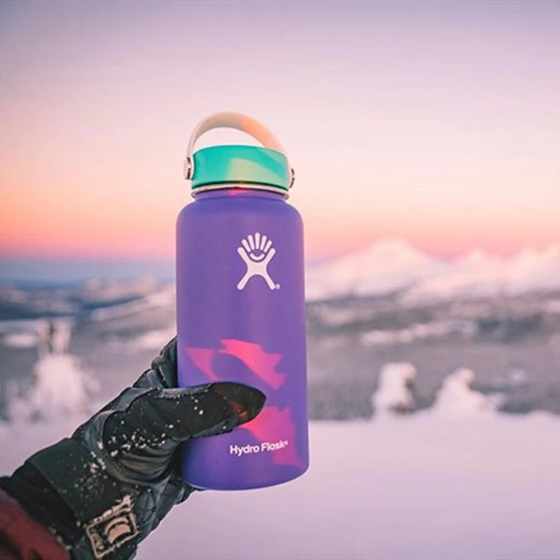 

Hydro flask 18/32oz bottle of hydro-vacuum vacuum balloon insulated mouth-to-air free self-driving tour thermal bottle campsite