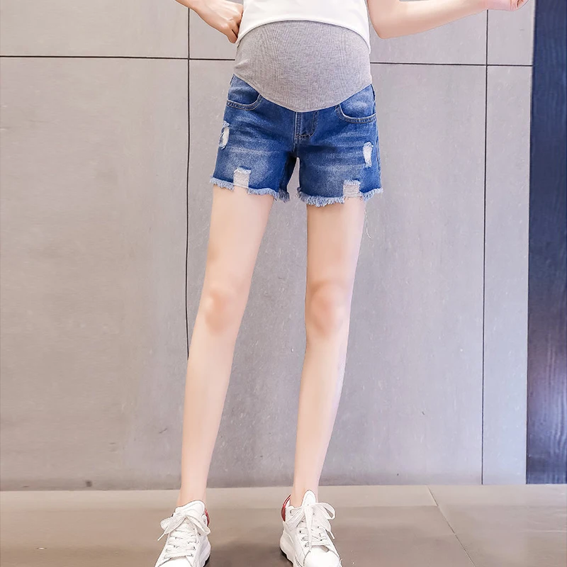 Spring Summer Maternity Short Pants Pregnancy Shorts Pregnant Jeans Maternity Shorts Autumn Belly Denim Pants Loose M/L/XL/XXL