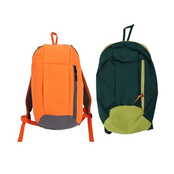

2Pcs Backpack Outdoor Sport Camping Backpack Women Men Backpack Travel Bag Backpack Bag Backpack - Orange & Dark Green