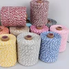 280M Gold Thread Raffia Paper Yarn Luxury Crochet Yarn For DIY Knitting Summer Straw Hat Handbags Cushions Hand Knitting Yarn 4