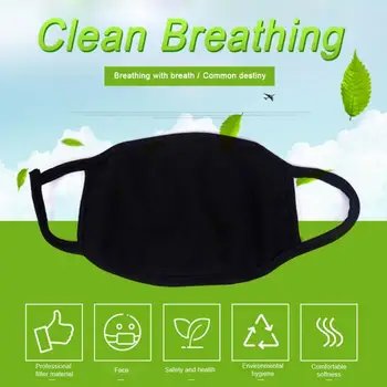 

Anti-Dust Masks Black Health Cotton Mouth Face Respirator Mask Breathable Anti-fog Masks Repeated Use Protective Mascarillas