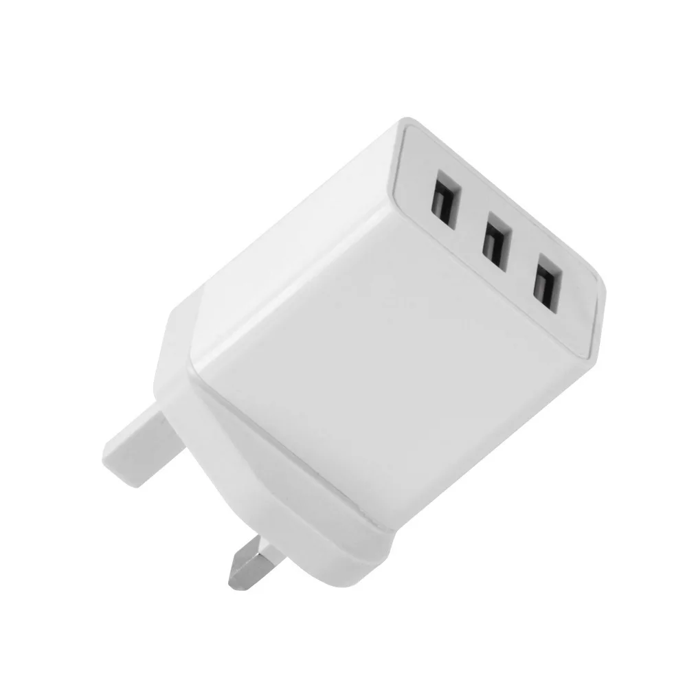 10 шт. QC3.0 настенное зарядное устройство 3USB Быстрая Зарядка адаптер питания для путешествий Быстрая зарядка США ЕС Великобритания Разъем iPhone huawei мобильный телефон samsung