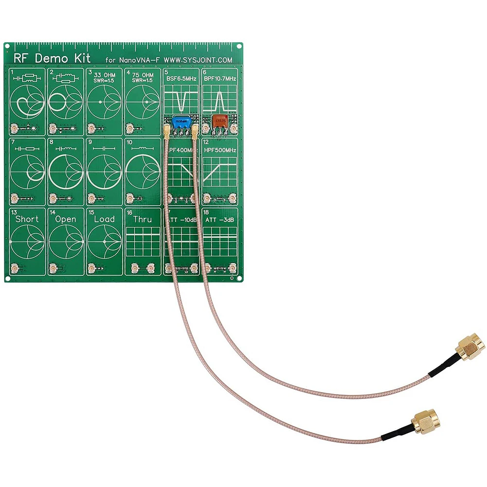 Professional RF Demo Kit NanoVNA Tester Board Filter Attenuator For NanoVNA-F Vector Network Analyzer Learner Tool |