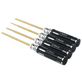 

4 In 1 Screwdriver Hexagon Head 1.5 2.0 2.5 3.0Mm Hex Screw Driver Tools Set Professional Rc Tools Kits For Helicopter Car