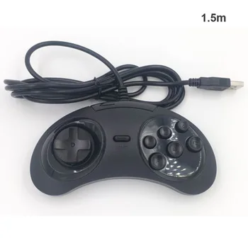 

Sega Style USB Gamepad USB Classic Gamepad 6 Buttons USB Game Controller Joypad game handle for Nintendo Super Classic SNES