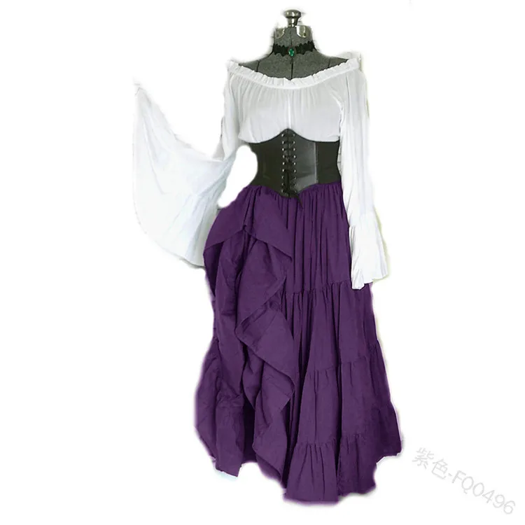 

2019 gothic lolita halloween victorian gothic lolita dress cosplay lady maid layered dress cosplay with obi One-word collar