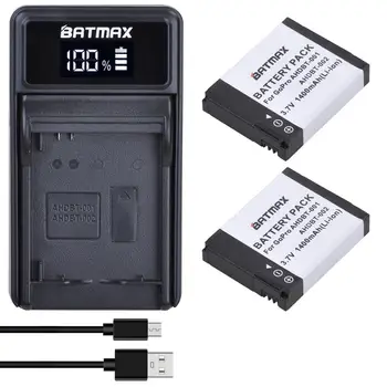 

Batmax 1400mAh AHDBT-001 AHDBT-002 Battery+LED USB Charger for GoPro HD Hero1 Hero2 Motorsports Surf Outdoor 960 1080P Edition