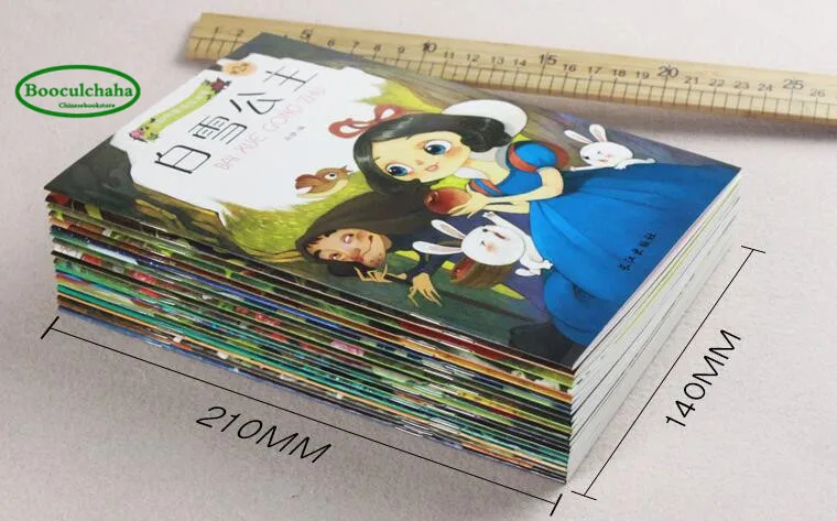 New 20 Books Chinese English Bilingual Mandarin Story Book Classic Fairy Tales Character Han Zi book For Kids Age 0 to 9