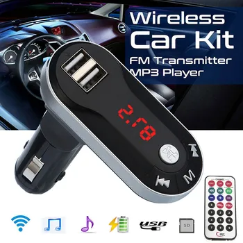 

MP3 Music Player Wireless FM Transmitter MP3 Player Handsfree Car Kit USB TF SD Remote Car Charge USB Wireless Bluetooth