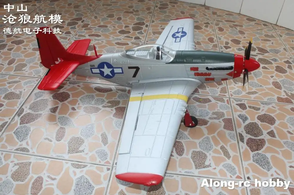 EPO RC самолёт Самолет хобби игрушки Volantex 768 1 Mustang P51D P51 750 мм Wingspan Warbird самолет PNP