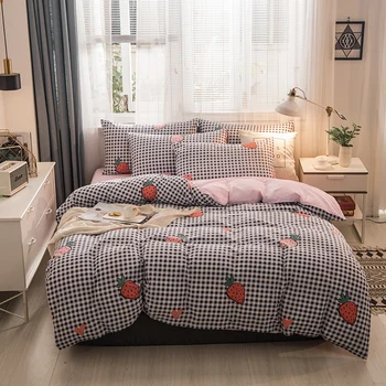 

CHICIEVE Double Bed Quilt 2 Places Bed Sheets Bed Sheets And Pillowcases 100% Cotton Winter Cotton Sheets For Bed Qubedding Set