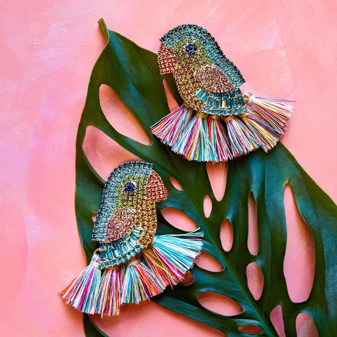 

Bohemian Colorful Tassel Drop Earrings for Women Bird 2019 Fashion Statement Earrings Elegant Jewelry Friend Gift party