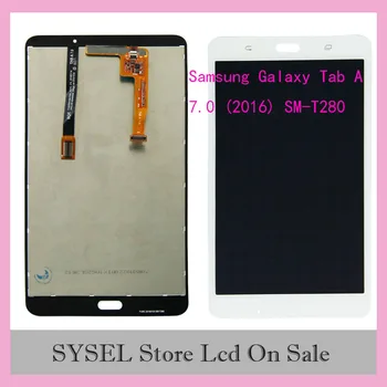 

7.0'' For Samsung Galaxy Tab A 7.0 (2016) SM-T280 T280 LCD Display Touch Screen Digitizer Assembly Replacement White
