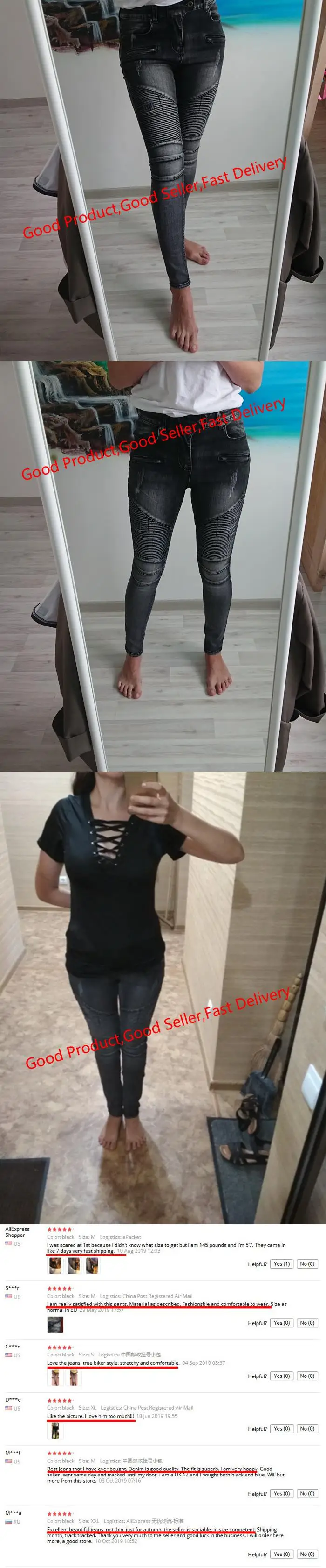 Новые черные мотоциклетные байкерские джинсы с молнией Для женщин Средний Высокая талия стрейч джинсовые узкие штаны Motor Jeans для женщин; Большие размеры 3XL