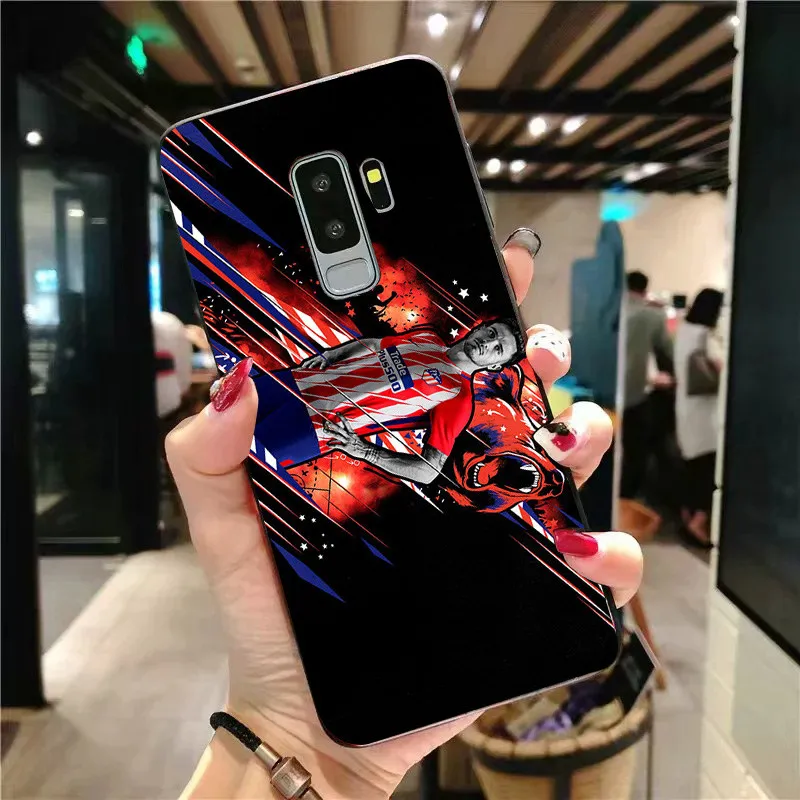 Чехол для телефона Correa для samsung Galaxy S10 S8 S9 Edge DIY черный мягкий ТПУ Атлетико Мадрид FC для A7 A9 C10 C9 J7 Note 9 S8 S10E