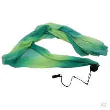 2 пачки шелковая вуаль пой брошенный мяч для танца живота Йога вечерние аксессуары для клуба