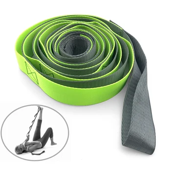 

10/12 Loops Yoga Daisy Chains Multi-loop Fitness Yoga Strap Nonelastic Stretching Band for Pilates Dance Therapy Gymnastics