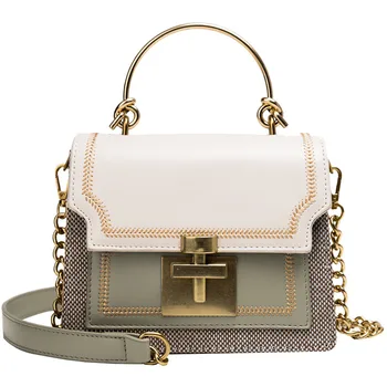 

Student Messenger Bag Summer Wild Portable Female Small Bag 2020 Summer New Popular Texture Chain Crossbody Bags BA103