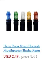 1 шт. веревка для подвешивания акриловый мундштук для кальяна силиконовый и пластиковый кончик рта Sheesha Chicha Hose случайный цвет