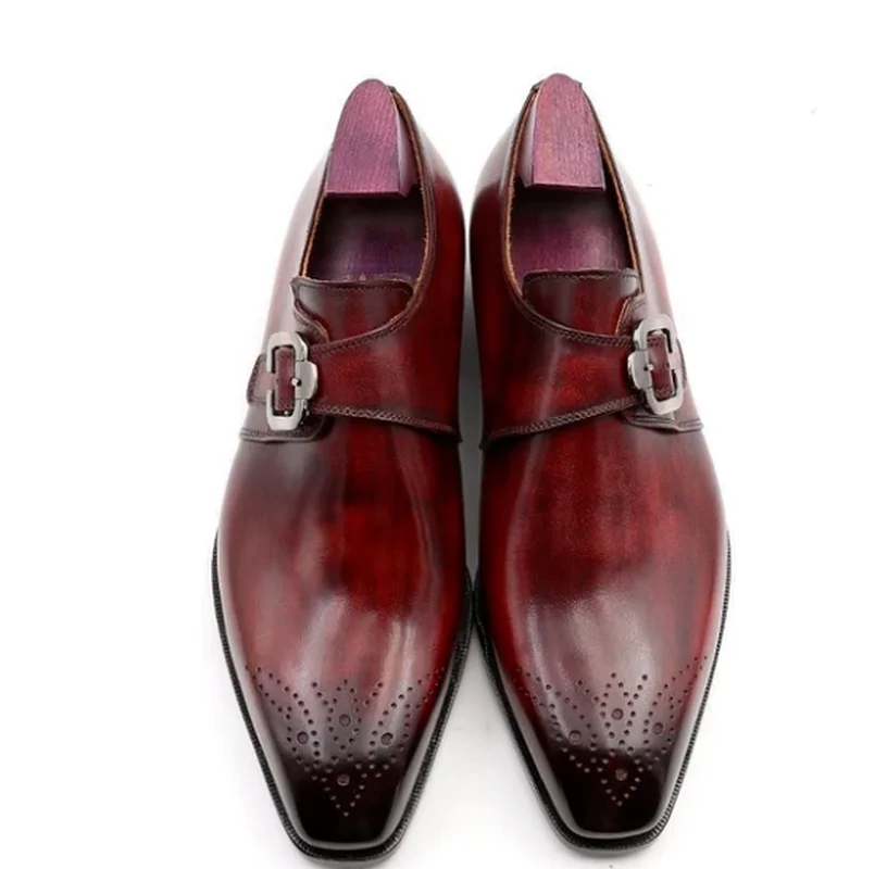 Zapatos de cuero sintético para hombre, calzado informal con cordones, zapatos de vestir, botines de primavera, Vintage, clásico, informal, F127