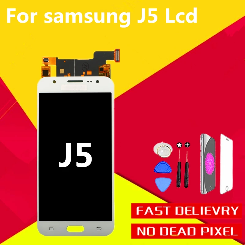 

AAA +++ Good Quality Digitizer Display Assembly Replacement For SAMSUNG Galaxy J5 2015 J500 LCD with 3D Touch Screen Free Shipp