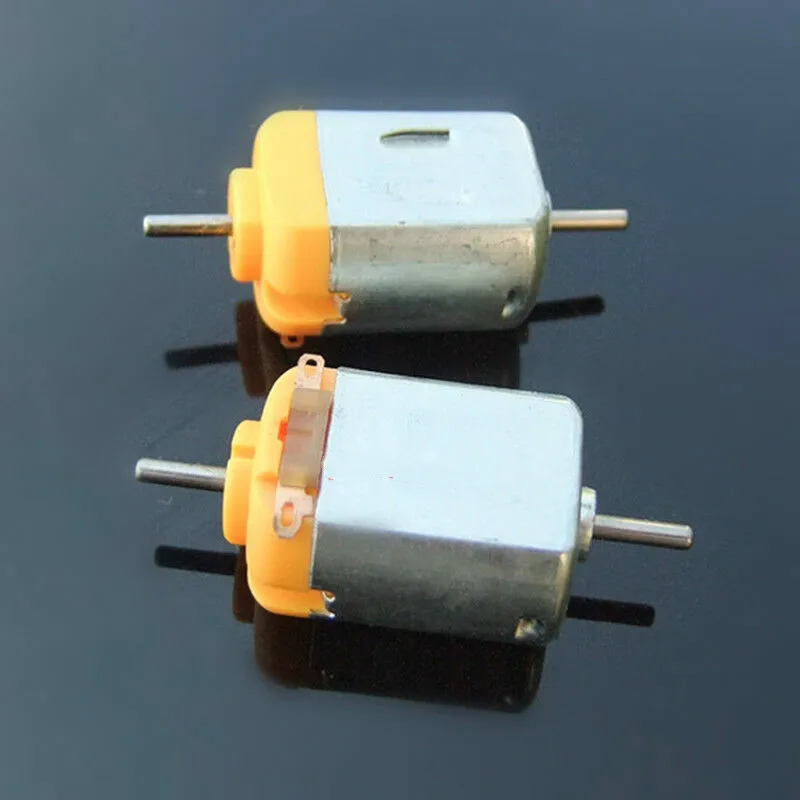 Мини электрический 130 двигатель с двойным валом DC1.5V 6V 3V 3 7 V 11000 об/мин высокого