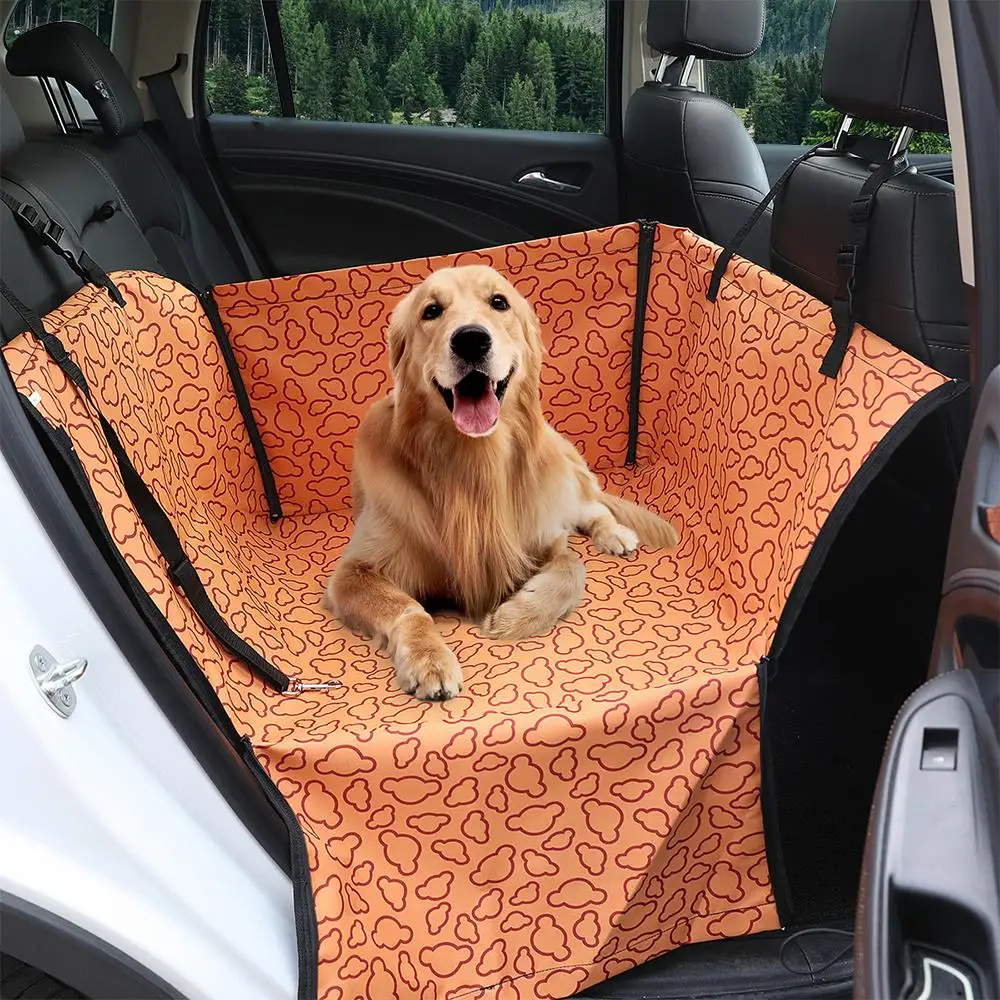 Pet Carrier Dog Car Back Seat Carrier Cover Waterproof Basket Safety Travelling Mesh Hanging