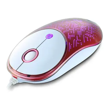 

Gs05 Rgb Light Acrylic Cover Mute Mouse Usb Universal Optical Mouse Gaming Mouse Computer Accessories
