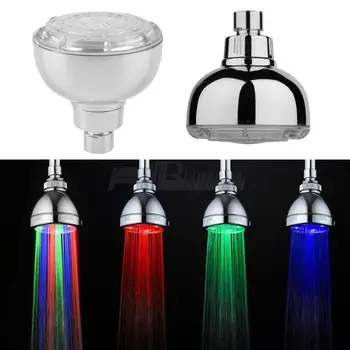 

LED Shower Heads Light 7 Colors Changing Faucet Bathroom Showerhead Portable Bath Over-Head Sprayer LED Sprinkler