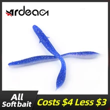 ARDEA Soft Bait Worm Wild Stick 100mm 3.1g 8pcs Fishing Lures Worm Lures Soft Fishing Tackle Carp Pesca Lures Trout Lure