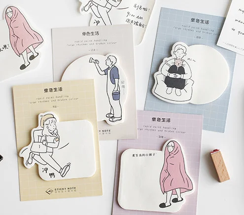 Липкий блокнот для записей (1 упаковка) | Канцтовары офиса и дома