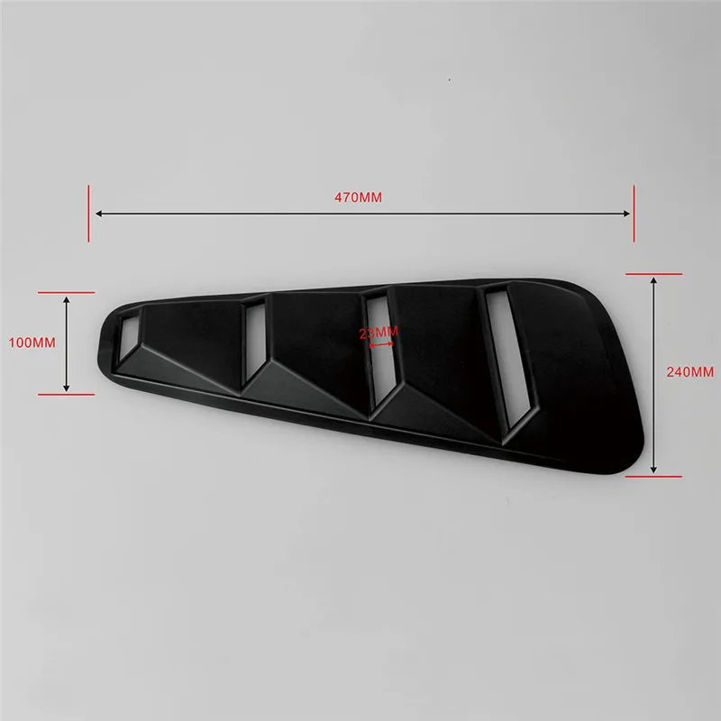 Стайлинг автомобиля JDM наклейка для 1/4 четверти боковое окно жалюзи совок крышка