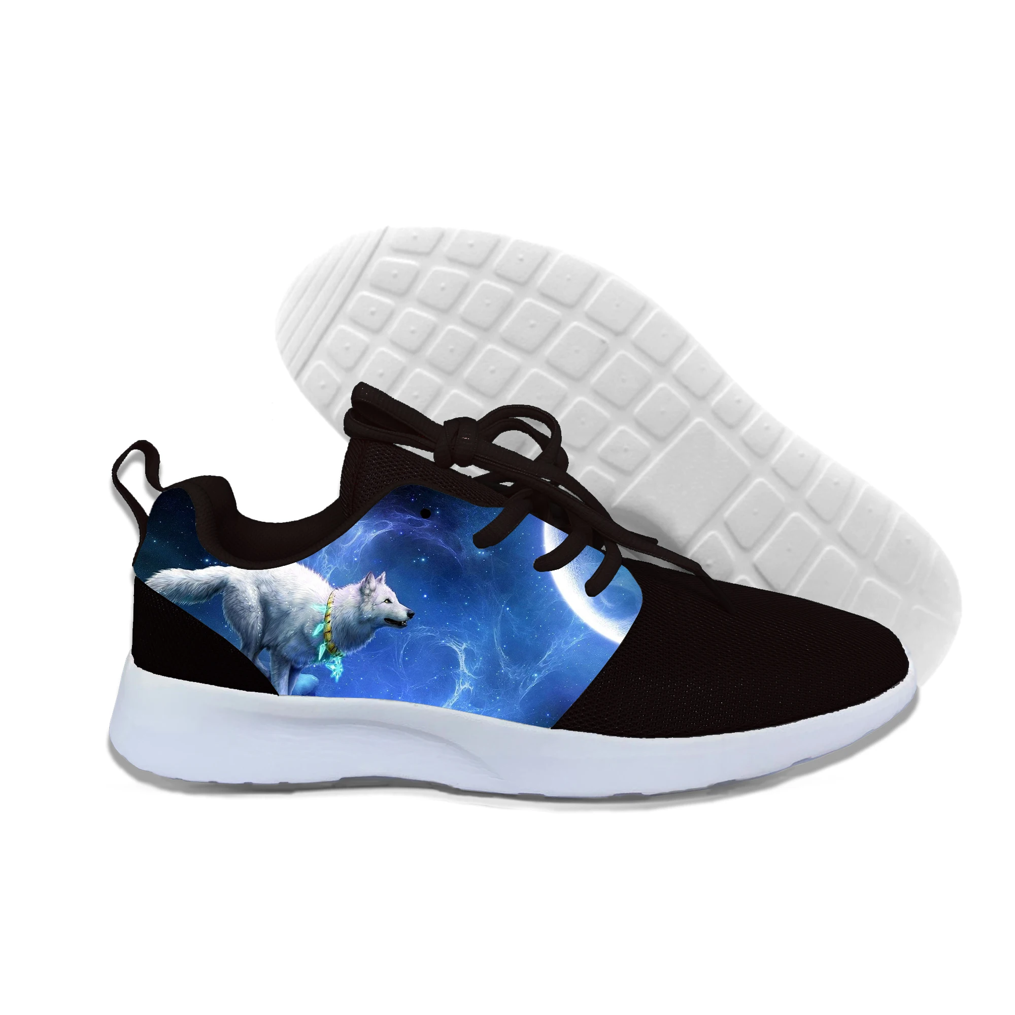Harajuku 2019 Summer Big 3D Sneakers Animal Bat Wolf Head Galaxy Space Moon Design Hip Hop Lightweight Casual Shoes | Обувь