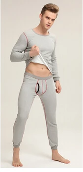 391 Light gray Aismz мужское термобелье, зимнее, с кашемиром, для кожи, хлопок, кашемир, утолщенные, кальсоны, мягкий флис, согревают мужчин - Цвет: 391 Light gray