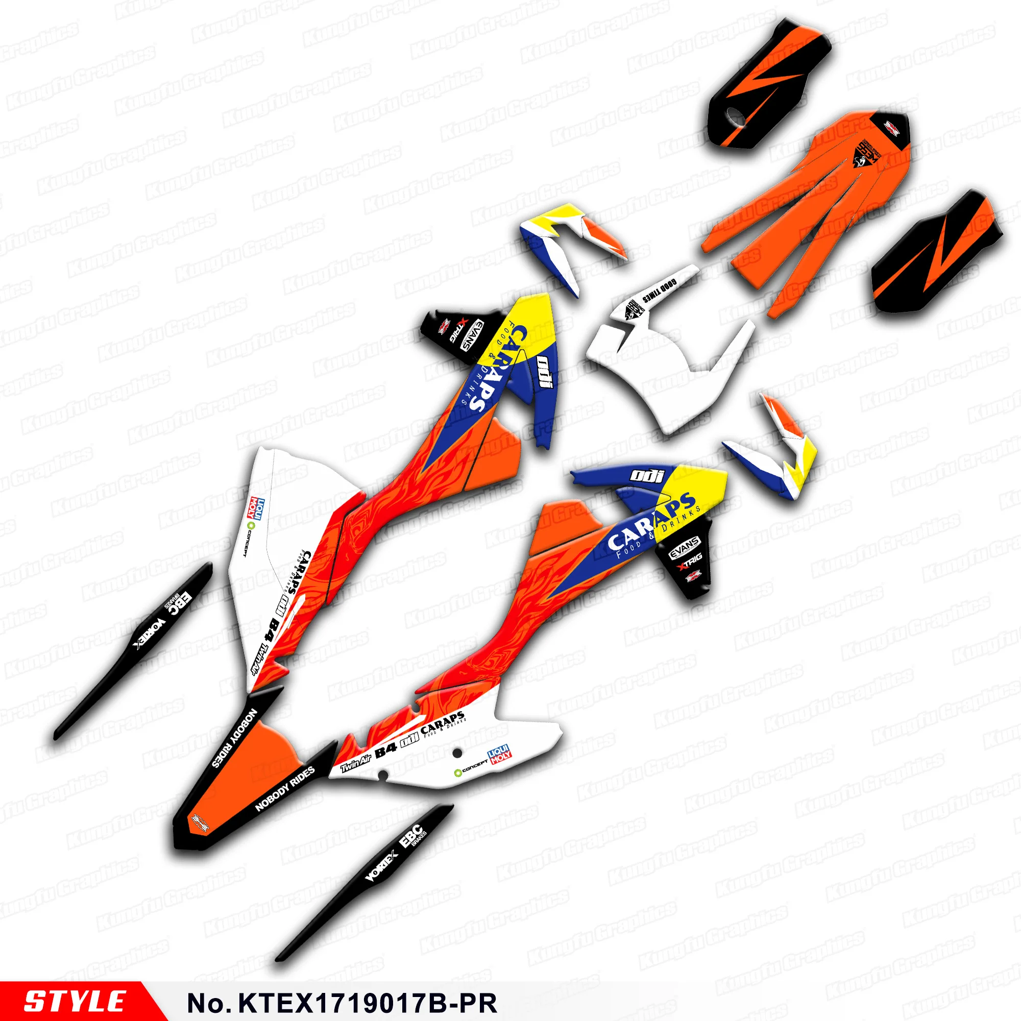 Aftermarket Графика Байк наклейки для 125 150 250 300 350 450 500 EXC EXC-F XCW 2017 2018 2019 Стиль нет.