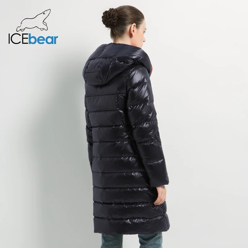 ICEbear женская зимняя повседневная тонкая куртка женская модная куртка высокое качество новая женская зимняя куртка GWD19505I