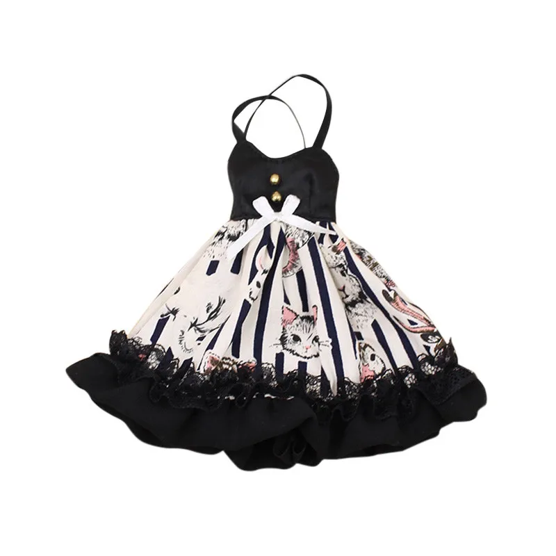 Blyth кукольная одежда винтажное Полосатое Повседневное платье 1/6 BJD кукла OB24 Azone Licca куклы Icy аксессуары