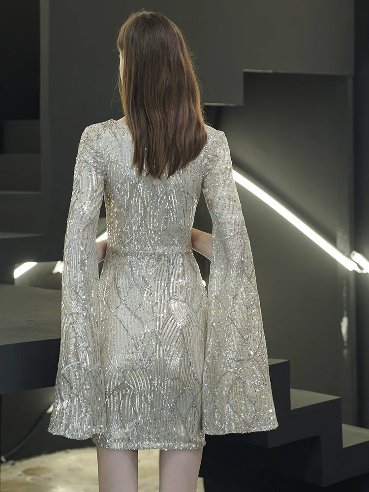 فستان نسائي من الترتر من YIDINGZS, فستان نسائي ضيق...