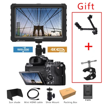 

Lilliput A7S 7Inch 4K Monitor IPS Full HD 1920x1200 4K HDMI On-camera Video Field Monitor for Canon Nikon Sony DSLR Camera