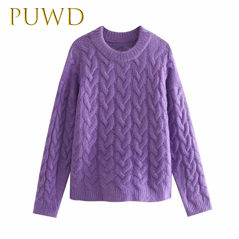 Фиолетовый Свитер Женский Купить