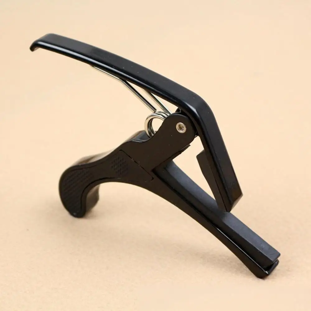Accessories Aluminum Alloy Guitar Tuner Clamp Professional Key Trigger Capo for Acoustic Electric Musical Instruments - Цвет: Черный
