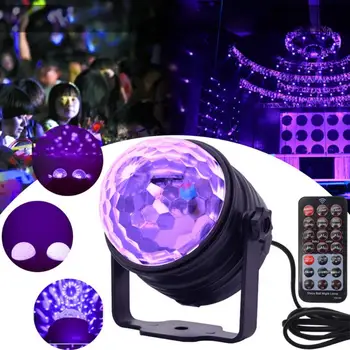 

6LED UV Purple Stage Light Projector Three Control Model Stage Effect Lighting Lamp Projection Lights Bar Party Decoration
