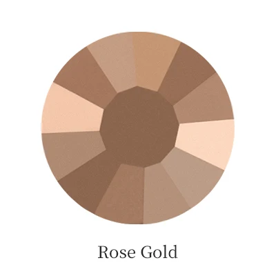 Rose Gold Серебряные хрустальные стразы, горный хрусталь Flatback Стразы горячего крепления алмазное стекло для рисования аппликация для DIY Одежда ручной работы ногтей искусство - Цвет: Rose Gold