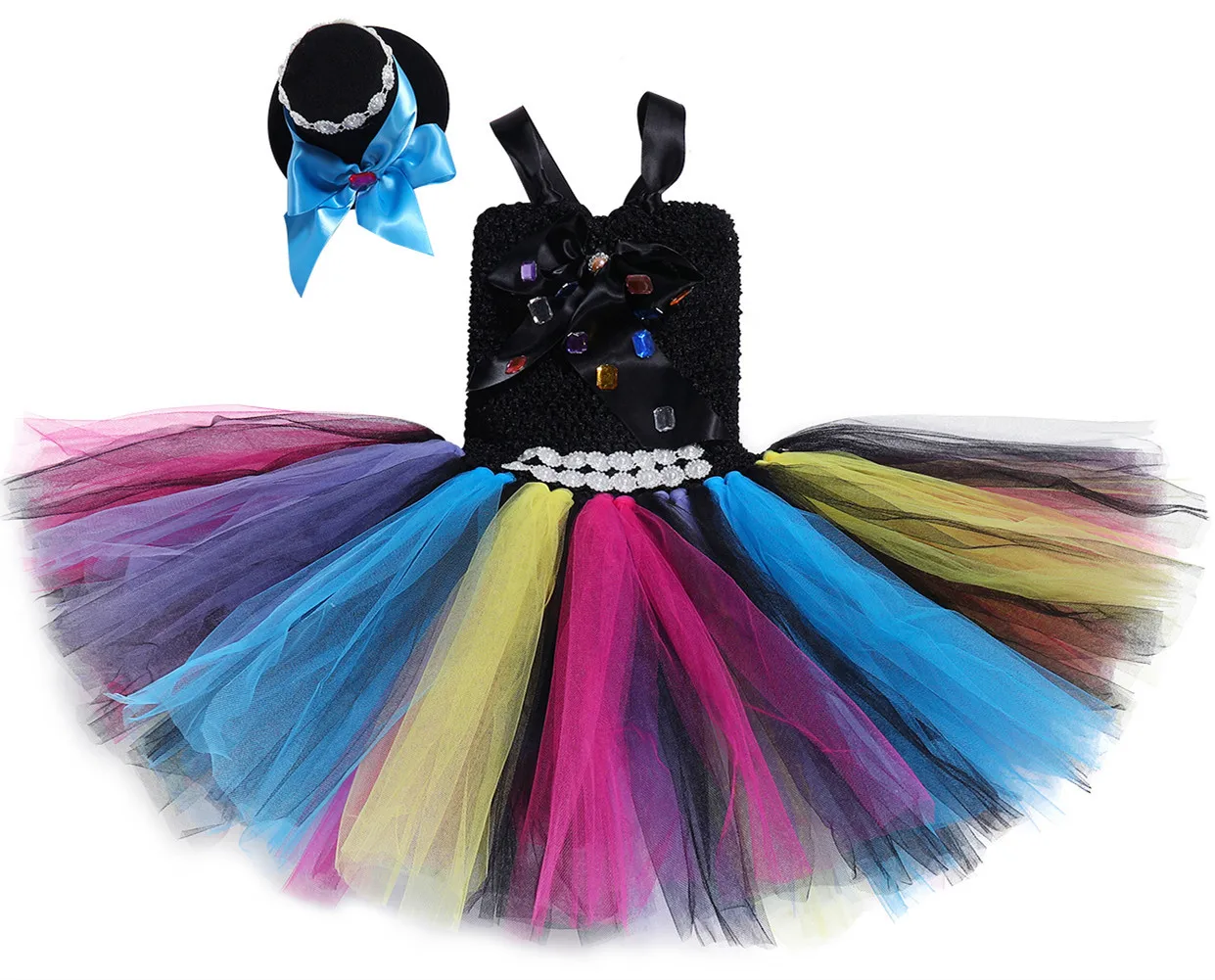 

Halloween Party Performance Wear Halloween Dress Alice in Wonderland Mad Hat Set