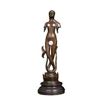 

Small size casting bronze flower fairy angel girl art ornament sculpture for sale