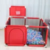 Portable Baby Ball Pit Tent Playpen Playard Fence With Basketball Hoop Breathable Mesh For Indoors Outdoors Infant Toddler Kids 2
