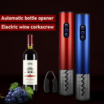 

Dry Battery Electric Wine Opener Automatic Bottle Opener Professional Corkscrew Red Wine Foil Cutter Set For Kitchen Tool