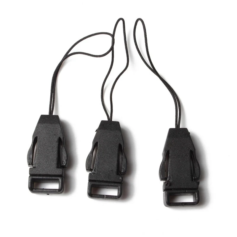 10Pcs Nero Fibbia Staccabile Accessori Cellulare Portachiavi
